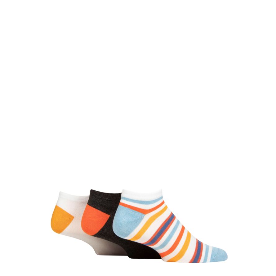 Mens 3 Pair Glenmuir Bamboo Trainer Socks from