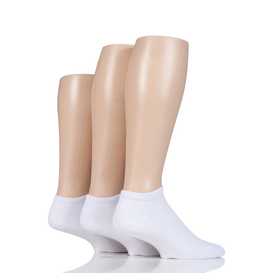Mens 3 Pair Glenmuir Bamboo Trainer Socks from