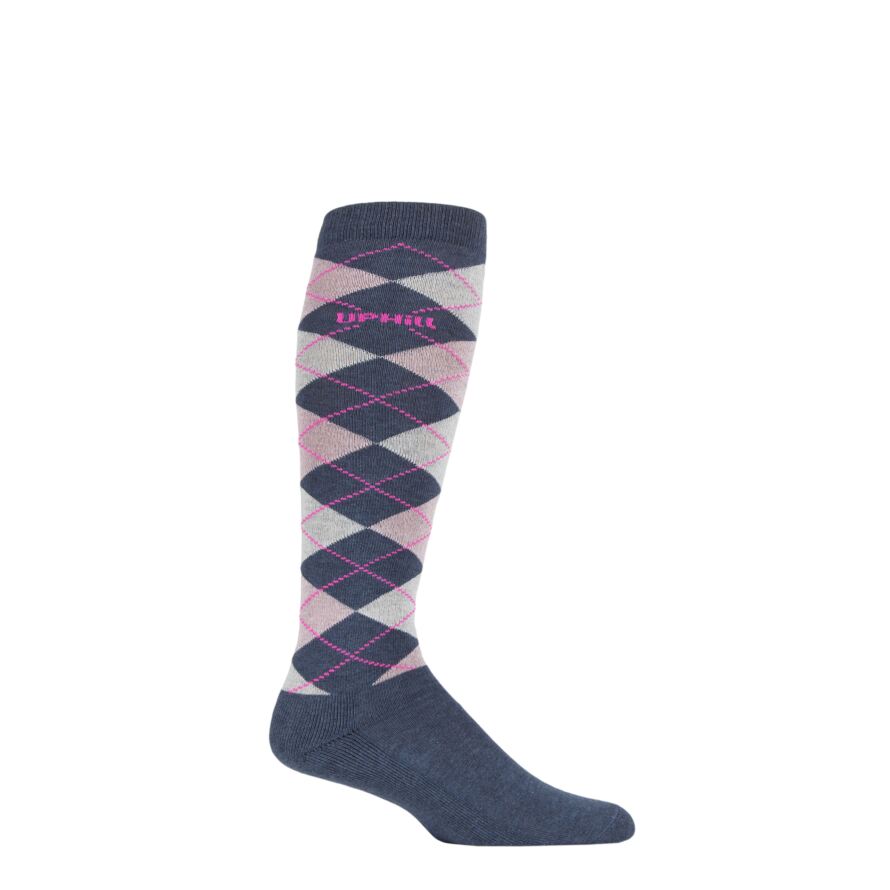 UpHillSport 1 Pair Organic Cotton Argyle Equestrian Socks from SockShop