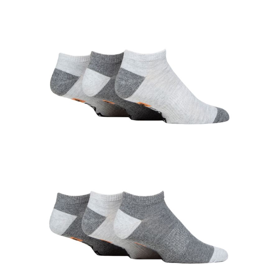 Mens 6 Pair Farah Plain, Patterned and Striped Trainer Socks