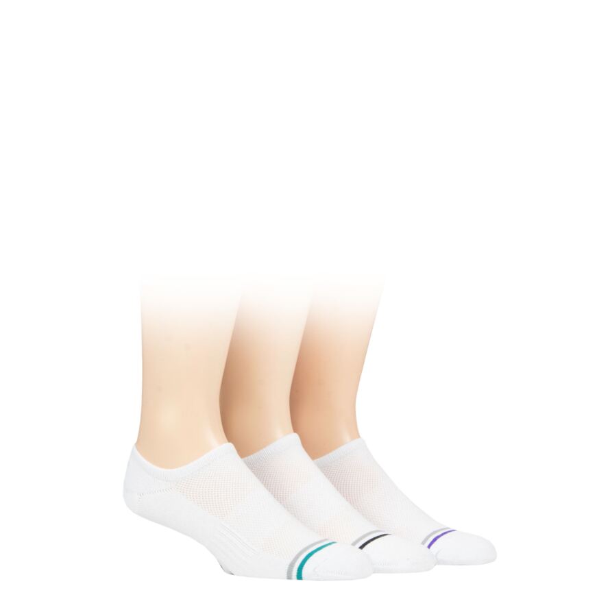 Mens 3 Pair Farah Bamboo No Show Socks
