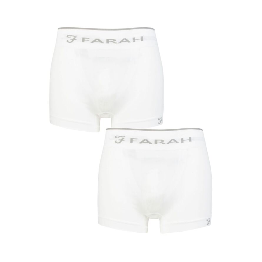 Mens 2 Pack Farah Seamless Trunks