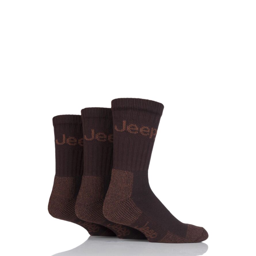 Mens 3 Pair Jeep Luxury Terrain Socks from