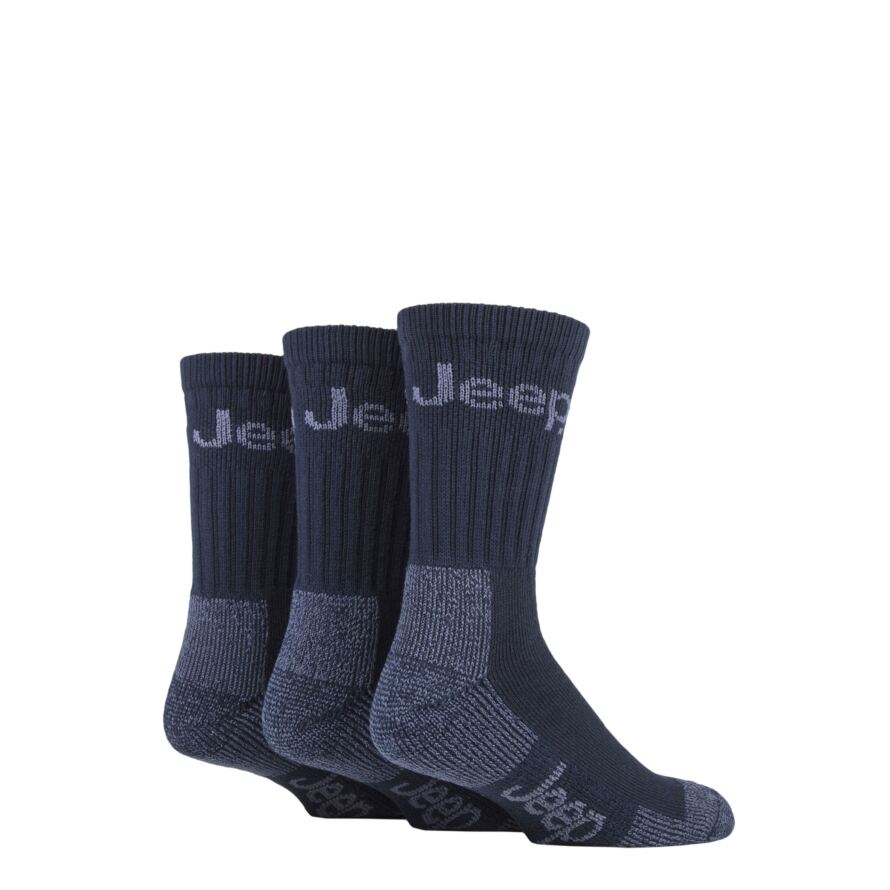 Mens 3 Pair Jeep Luxury Terrain Socks from