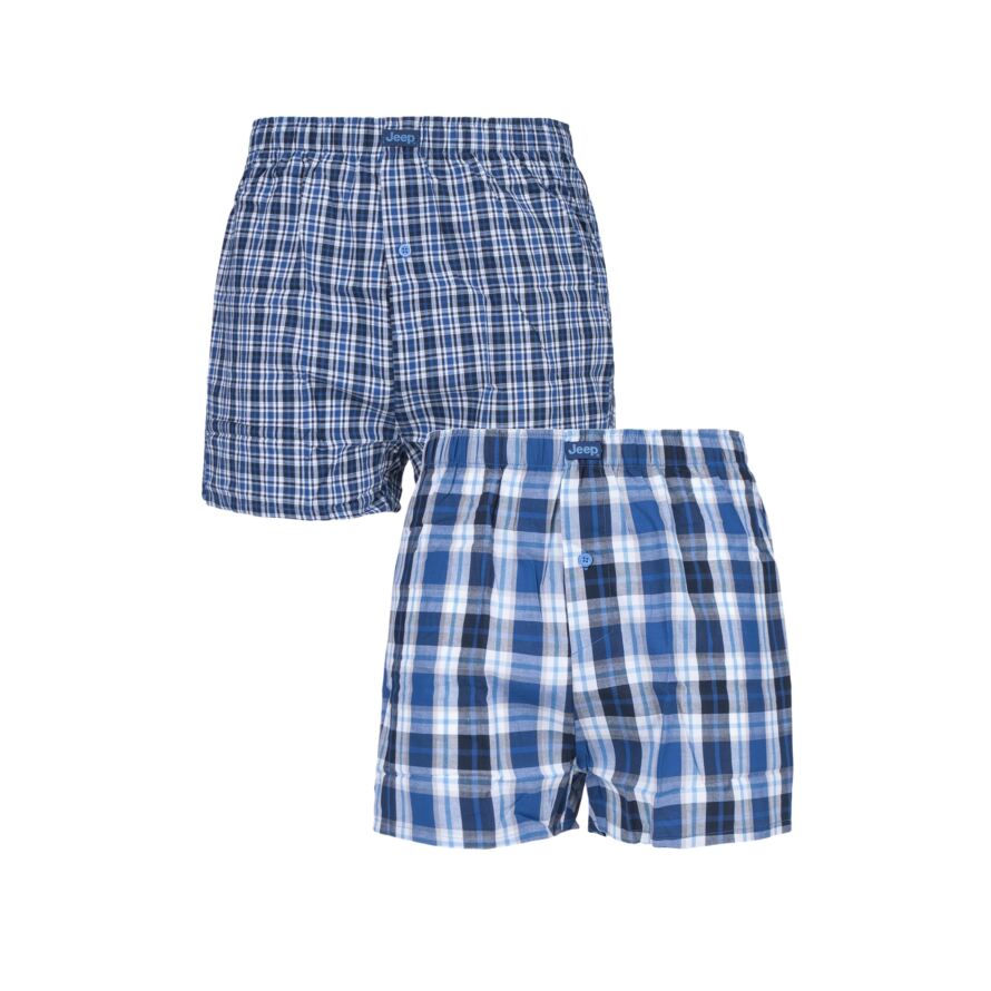 Mens Jeep 100% Cotton Woven Boxers from SOCKSHOP