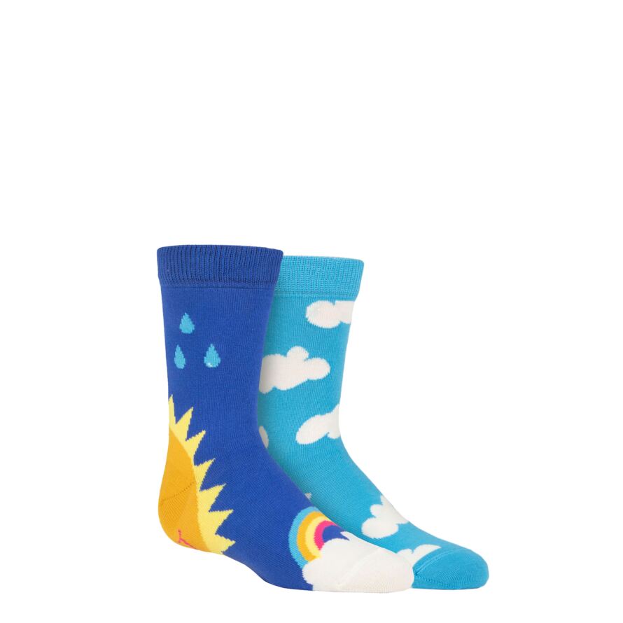 Kids 2 Pair Happy Socks After Rain Socks from