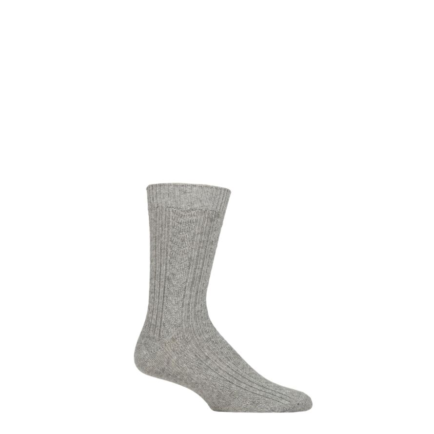 Mens Pringle 1 Pair Cashmere and Merino Wool Blend Luxury Socks from