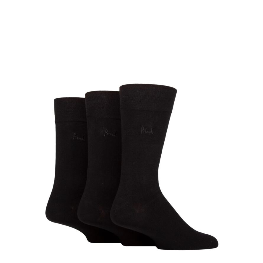 Mens 3 Pair Pringle Gentle Grip Bamboo Socks from