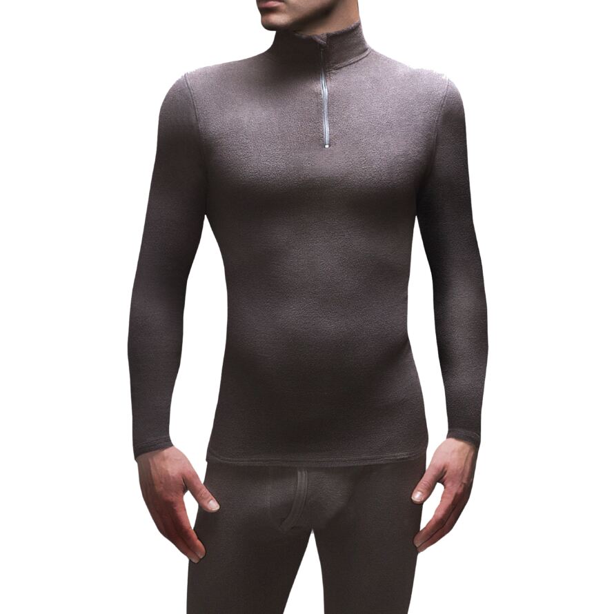 Mens 1 Pack Heat Holders Microfleece Base Layer Long Sleeved Top