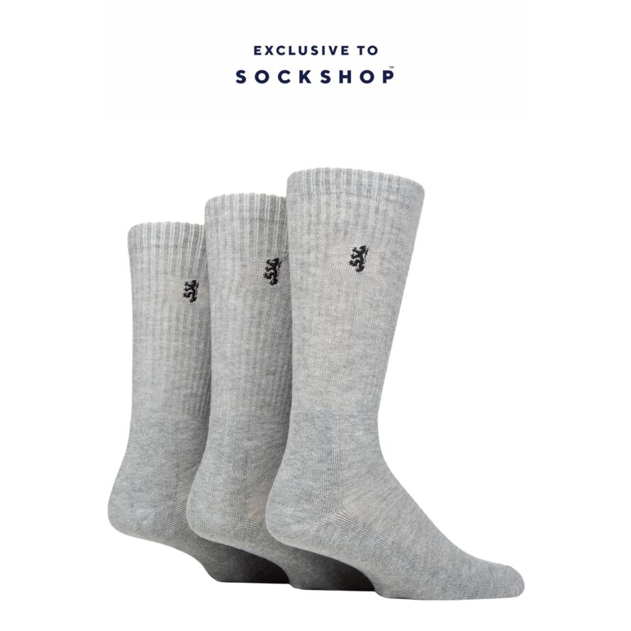 Mens 3 Pair Pringle Bamboo Cushioned Sports Socks Exclusive to