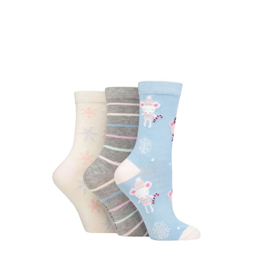 Sockshop Lazy Panda Womens Socks Novelty Fun Bright Patterned