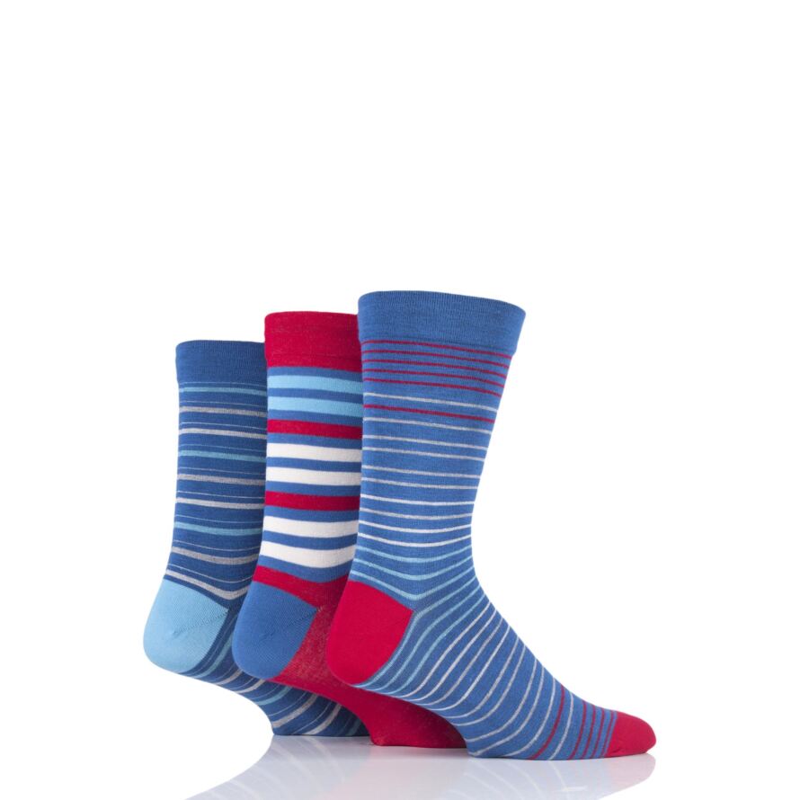 Comfort Cuff Bamboo Striped Socks