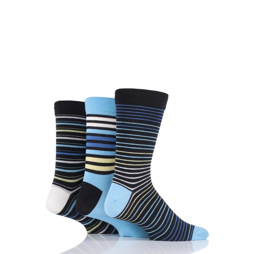 Comfort Cuff Bamboo Striped Socks