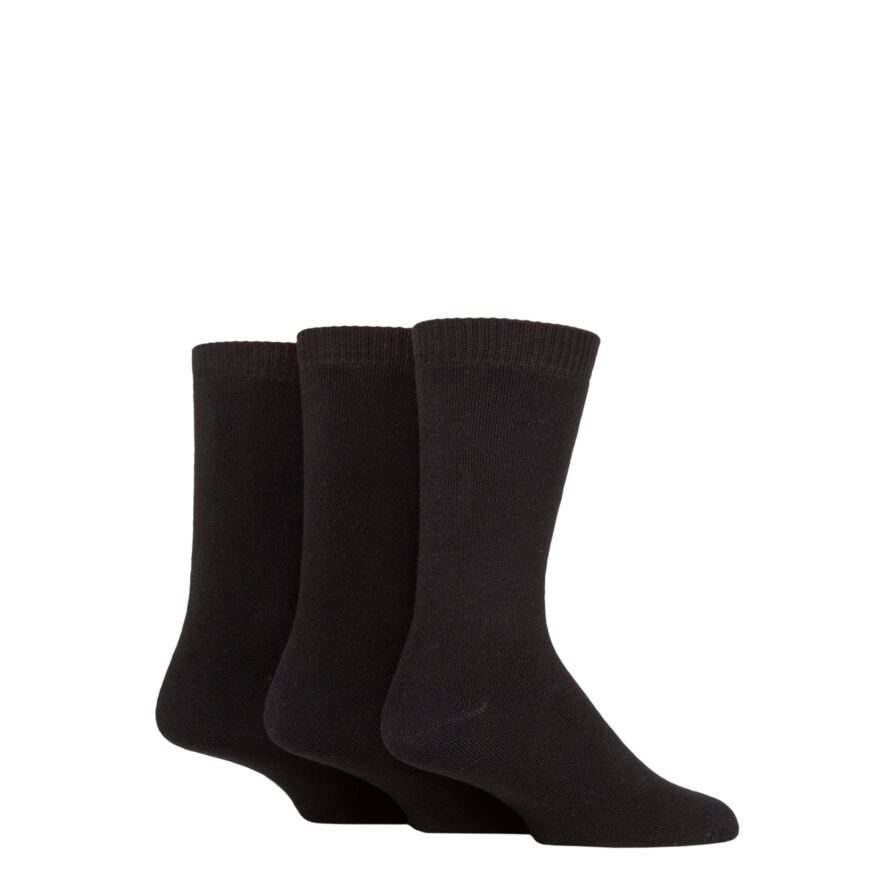 Mens 3 Pair Full Cushion Bamboo Boot Socks