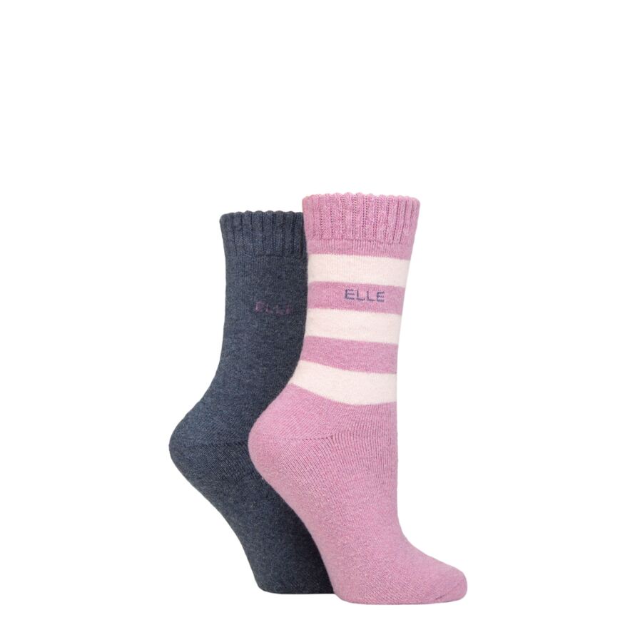Ladies Elle Wool Mix Brushed Inside Boot Socks from SOCKSHOP