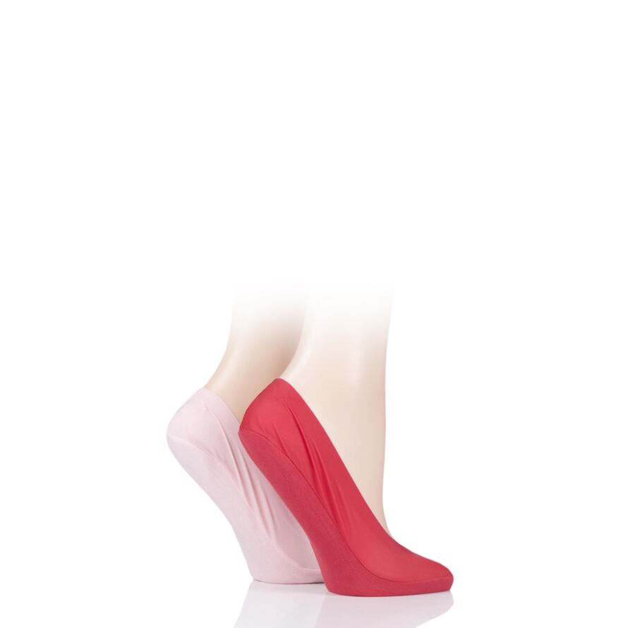 Ladies 2 Pair Elle Smooth Nylon Shoe Liners