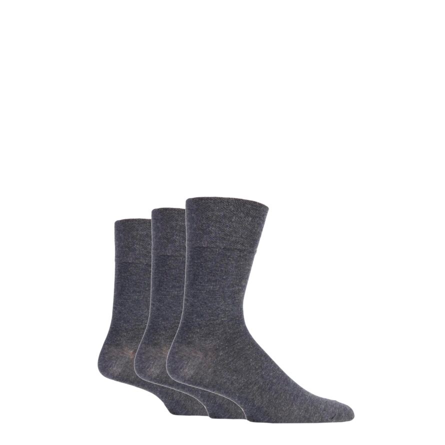 3 Pairs Men's Argyle Cotton Socks - Leven Brown/Natural
