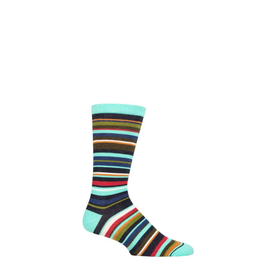 Mens 1 Pair Thought Geometric Organic Cotton Socks from