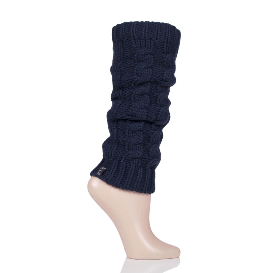 Ladies Elle Chunky Cable Knit Leg Warmers from