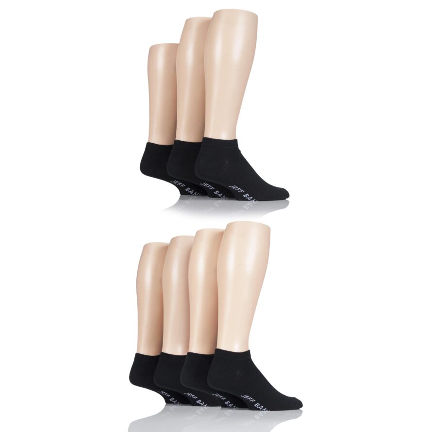 Mens Jeff Banks Plain Cotton Trainer Socks from