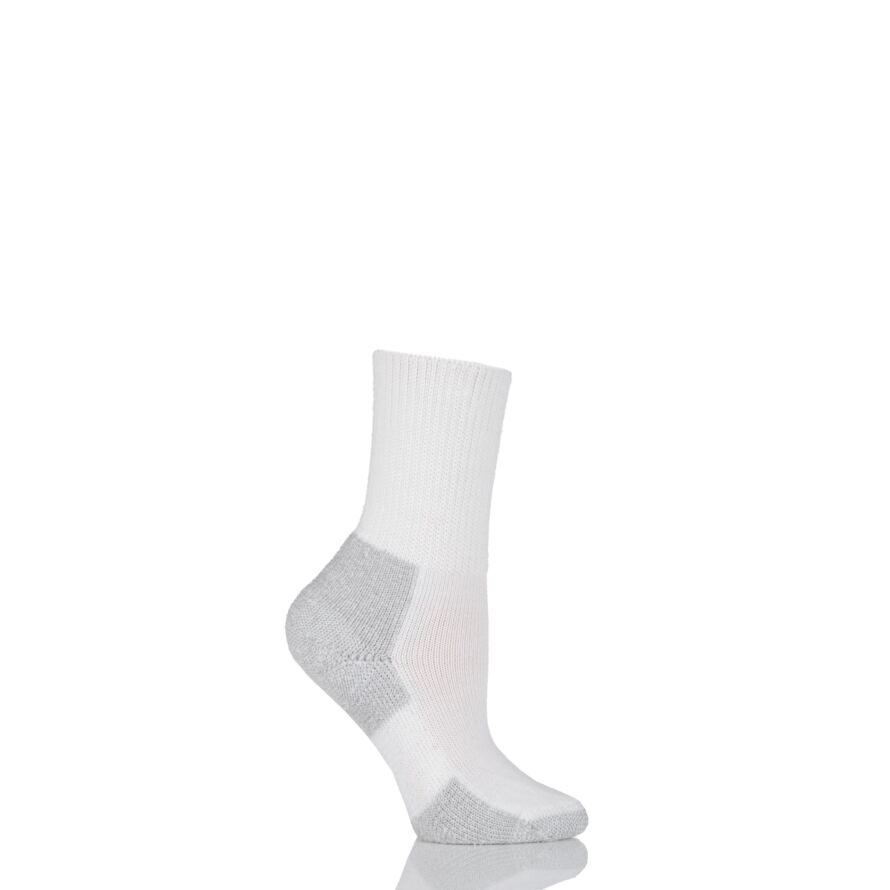 THORLOS RUN MINI CREW WHITE NAVY | Adult Socks