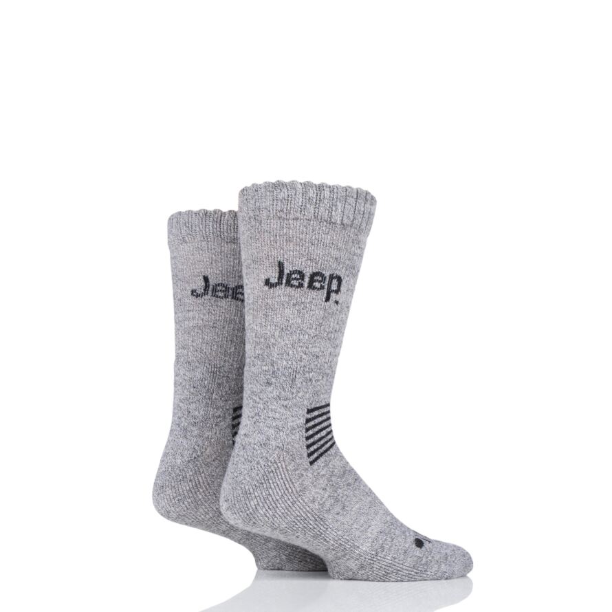 Mens 2 Pair Jeep Wool Mix Socks from