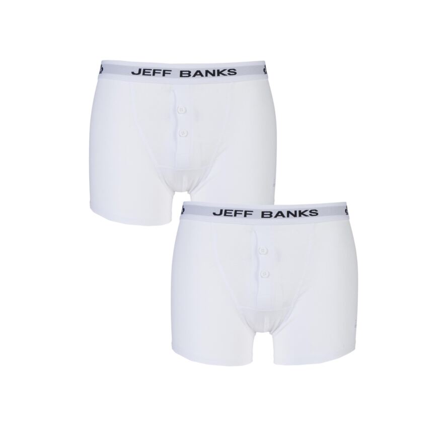 Jeff Banks Plymouth Button Cotton Boxer Shorts