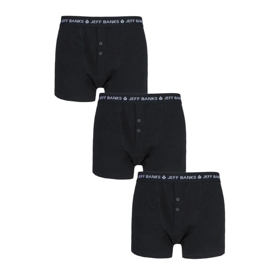 Jeff Banks Marlow Buttoned Boxer Shorts | SOCKSHOP