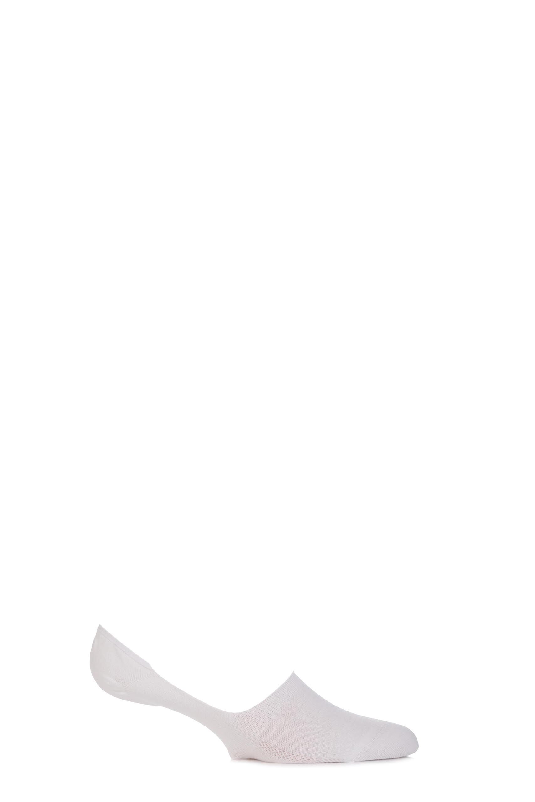 Image of 2 Pair White Levis 168SF Plain Cotton No Show Socks Men's 6-8 Mens - Levi's