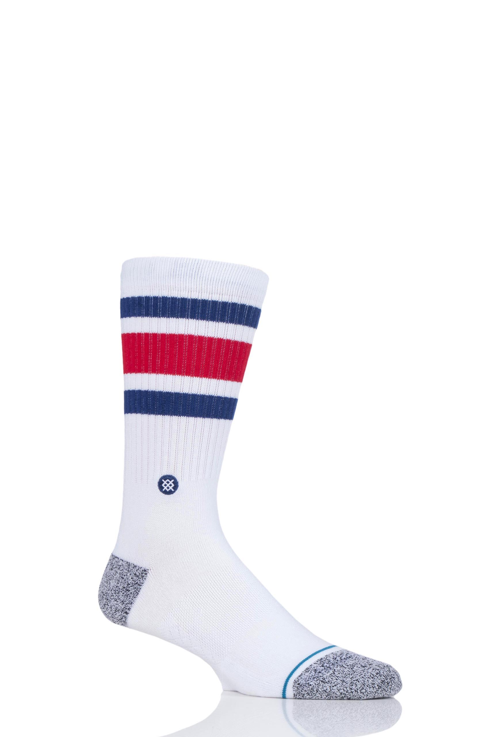 Image of 1 Pair Blue Boyd St Cotton Socks Unisex 8.5-11.5 Mens - Stance