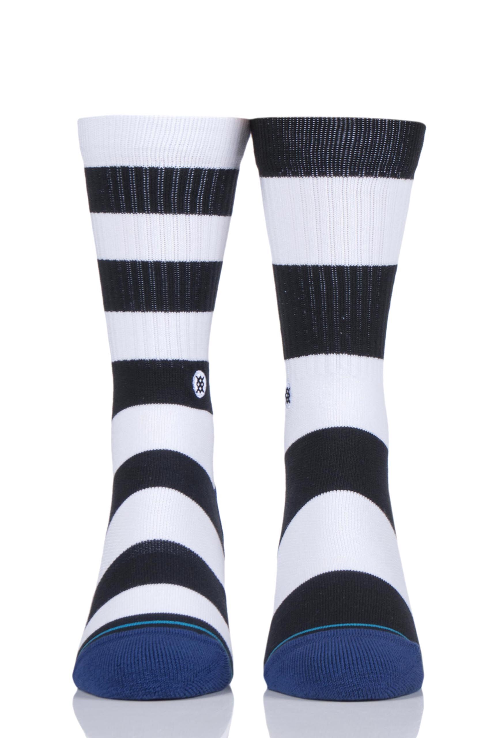 Image of 1 Pair Black Mariner St Cotton Socks Unisex 3-5.5 Ladies - Stance