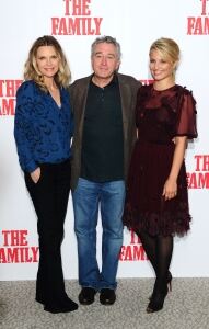 Agron in tights at The Family event