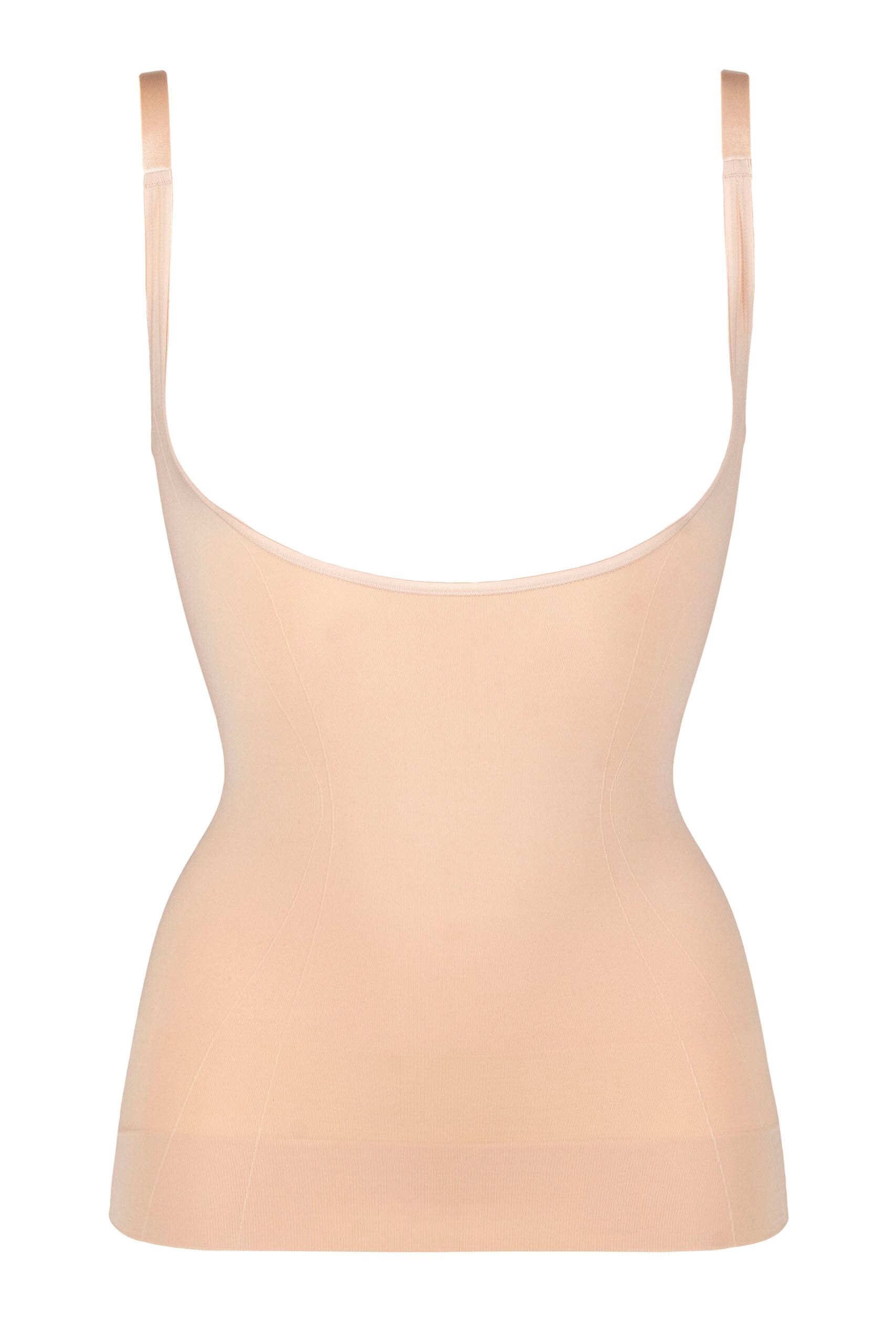 Ladies 1 Pack Ambra Powerlite Underbust Camisole Underwear Rose Beige UK 16-18