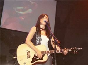 Patterned tights for KT Tunstall