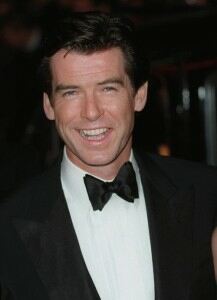 Brosnan speaks of humiliation in bright blue tights