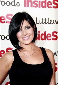 Kym Marsh wears lacy black tights with glam new 'do