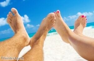 Socks off for toe wrestling contest