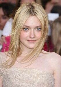 Dakota Fanning combines tights and shorts while filming