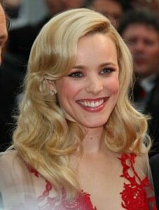 Rachel McAdams parades pins in knee-high socks