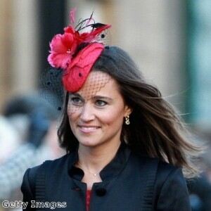 Legging-clad Pippa Middleton is lady in red