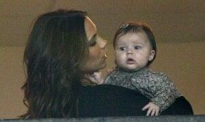 Harper Beckham looks stylish in tiny tights