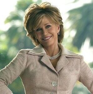 Jane Fonda looks svelte in leggings and leotard