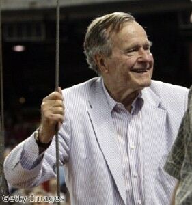 George H W Bush has a penchant for outrageous socks