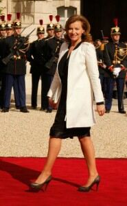 Valerie Trierweiler's sheer tights exude class