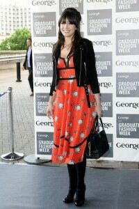 Daisy Lowe layers up with black tights