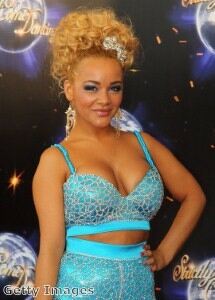 Chelsee Healey's stands out in studded leggings