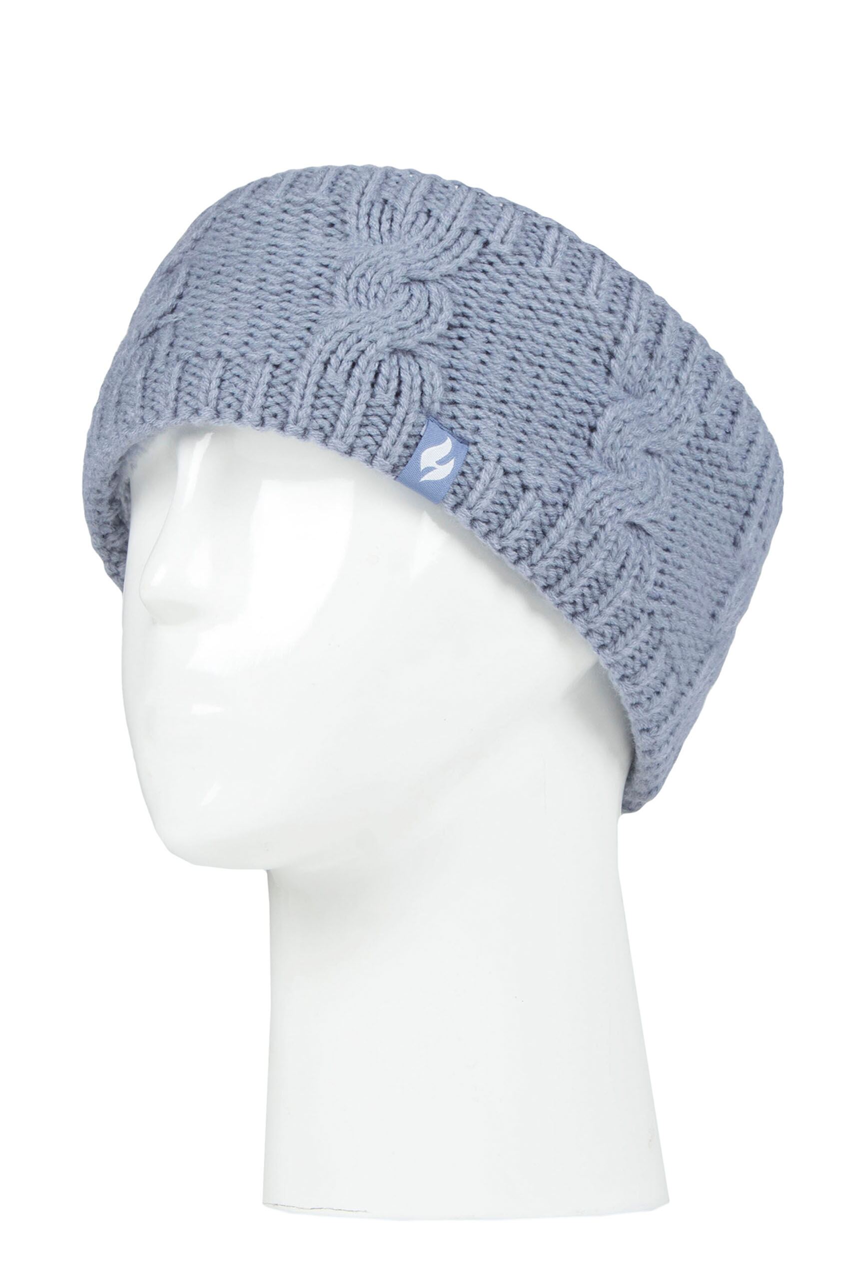 Ladies 1 Pack SOCKSHOP Heat Holders Alta Headband Dusky Blue One Size