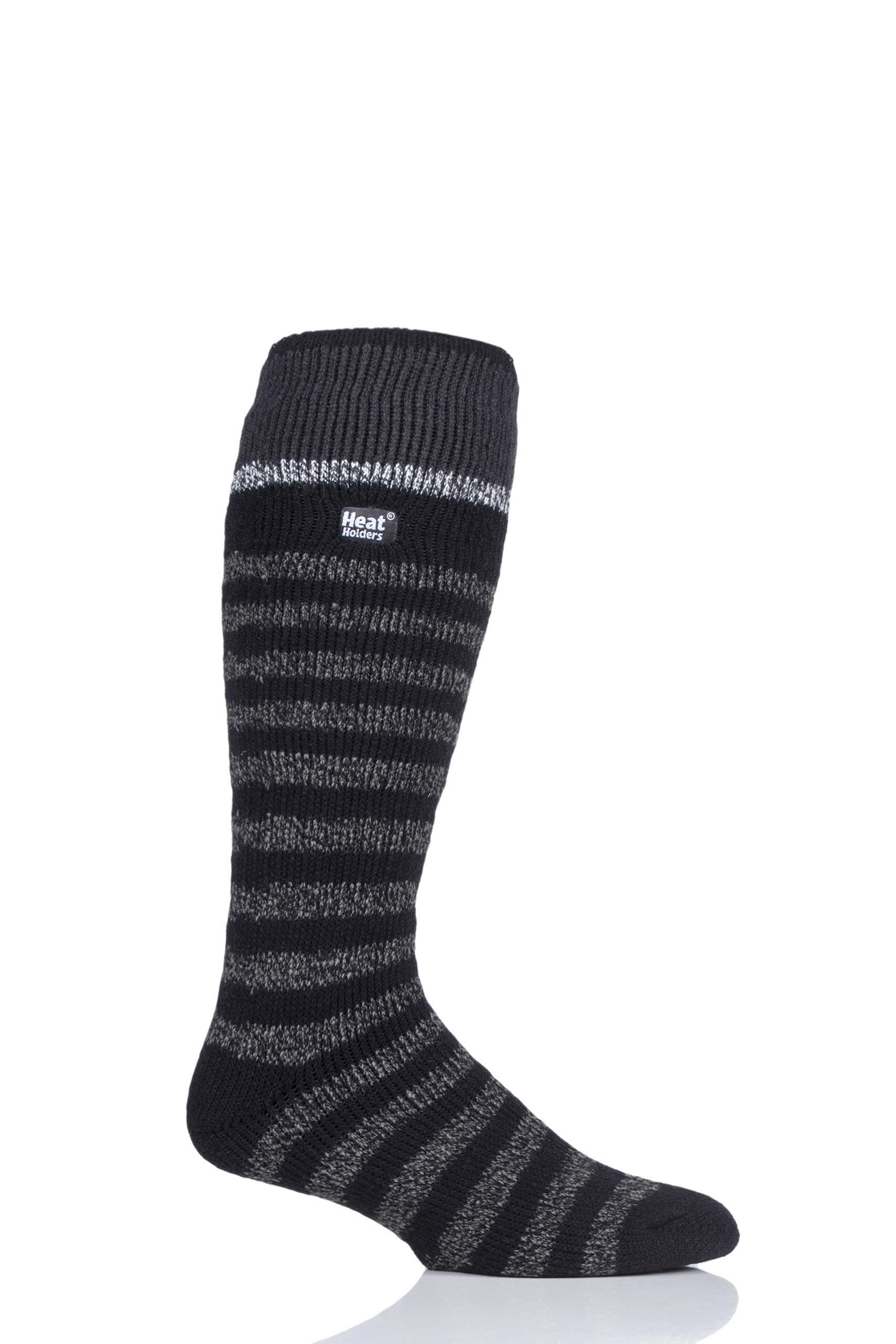 Image of 1 Pair Black 2.3 TOG Ski Socks Men's 6-11 Mens - Heat Holders