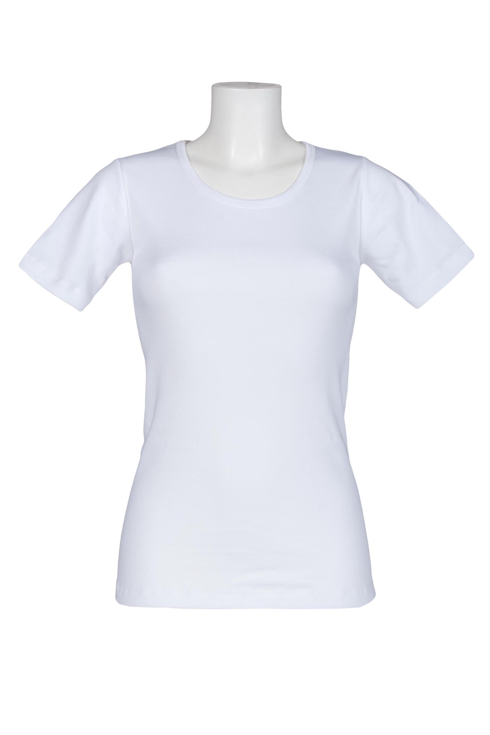 Image of 1 Pack White 0.45 Tog Short Sleeve Vest Ladies Large - Heat Holders
