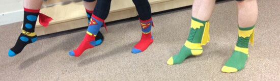Superhero Cape Socks 